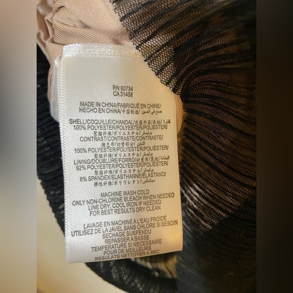 BCBGmaxazria Sven Black Mesh Mini Dress Size XS Originally $398! - Picture 8 of 8